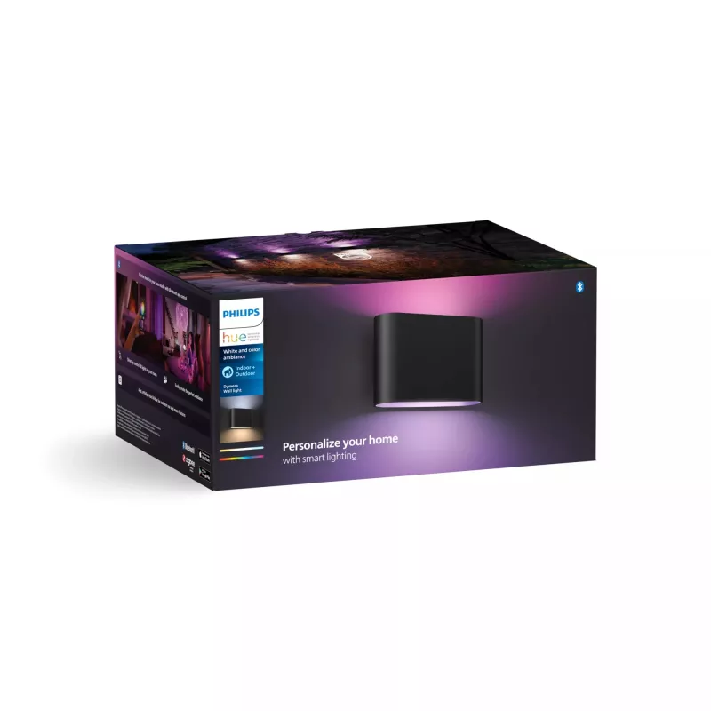 Seinavalgusti Philips Hue Dymera Must LED Sise-/Välistingimustesse 160 mm, 220–240V