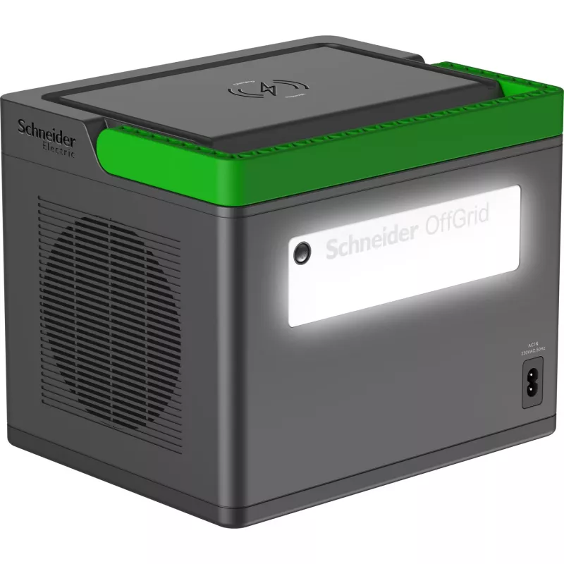 APC SE OffGrid kaasaskantav toitejaam 500 - Li-Ion aku, LCD, 2x Ühendkuningriigi pistikupesa, 3x USB-A, 2x USB-C, 3x 12V, juhtmevaba laadija