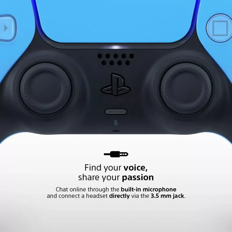 Gamepad Sony DualSense v3 Blue — Bluetooth/USB, USB-C, sisseehitatud aku, PlayStation 5 ühilduv