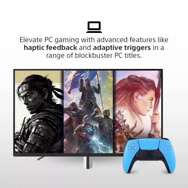 Gamepad Sony DualSense v3 Blue — Bluetooth/USB, USB-C, sisseehitatud aku, PlayStation 5 ühilduv
