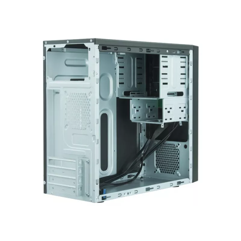PC Case CHIEFTEC ATX Mini-Tower Alu Brossé SECC Must — Mikro-ATX, 2×3,5-tollised sahtlid, 2×5,25-tollised sahtlid, USB2.0+2×USB3.2 Gen1