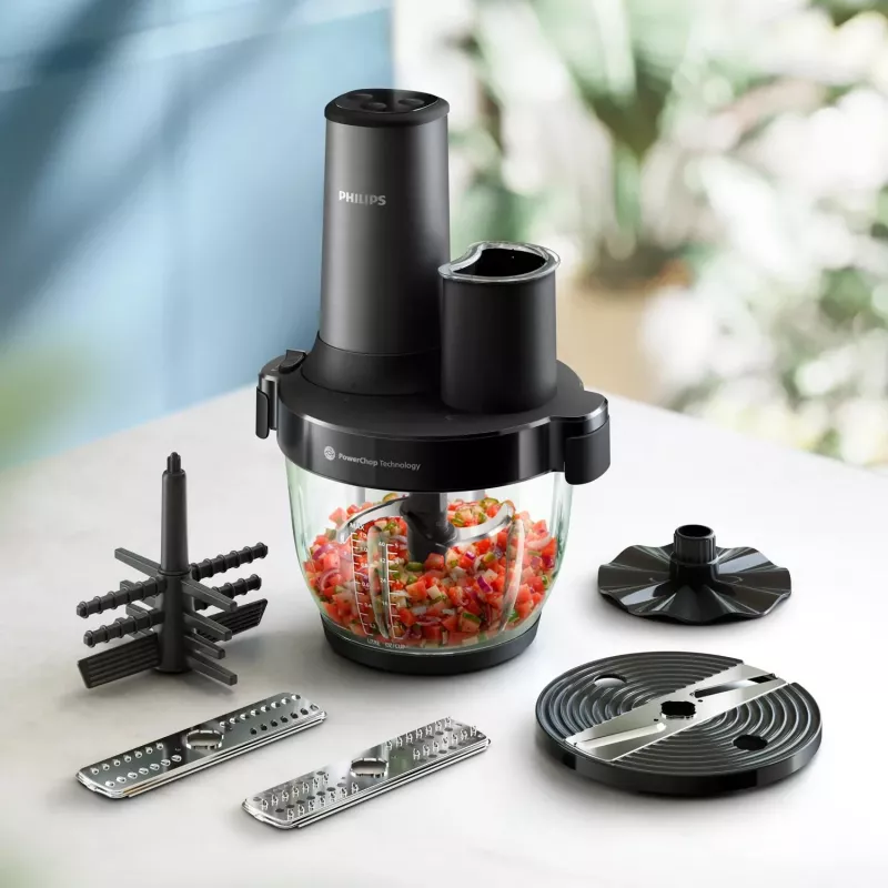 Philips 5000 seeria HR1507/00 elektriline köögikombain 2 L 650 W Must