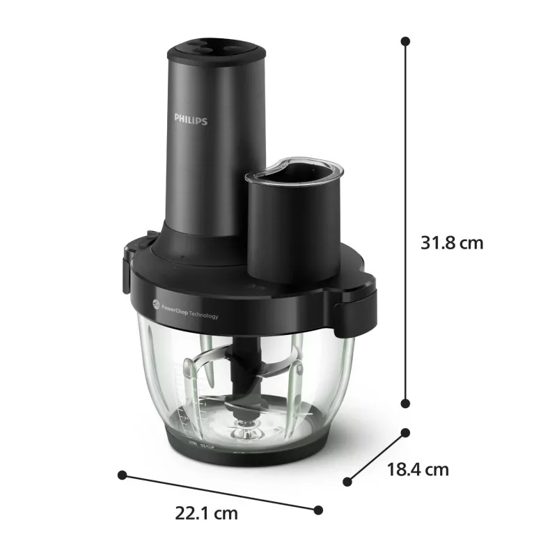 Philips 5000 seeria HR1507/00 elektriline köögikombain 2 L 650 W Must