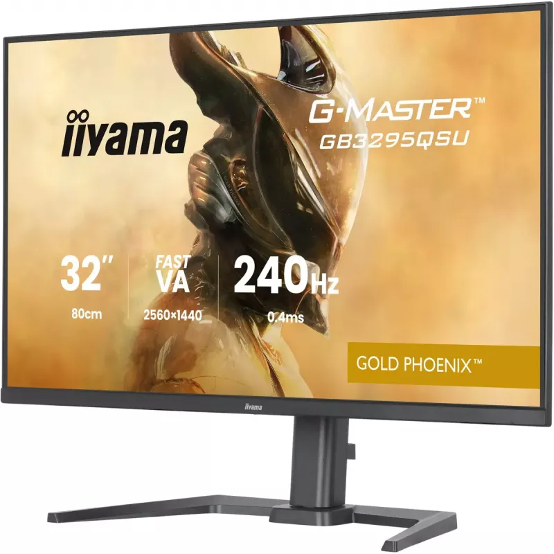 Arvutimonitor IIYAMA G-MASTER GB3295QSU-B1 31,5 tolli (80 cm) Quad HD 2560x1440 LED, kõlarid, USB 3.2 jaotur, kõrguse reguleerimine, VESA