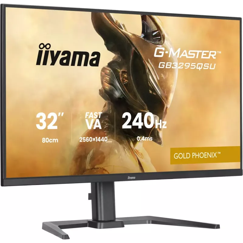 Arvutimonitor IIYAMA G-MASTER GB3295QSU-B1 31,5 tolli (80 cm) Quad HD 2560x1440 LED, kõlarid, USB 3.2 jaotur, kõrguse reguleerimine, VESA