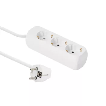 Microconnect GRU0033W toitepikendus 3 m 3 vahelduvvoolu pistikupesa Siseruumides Valge