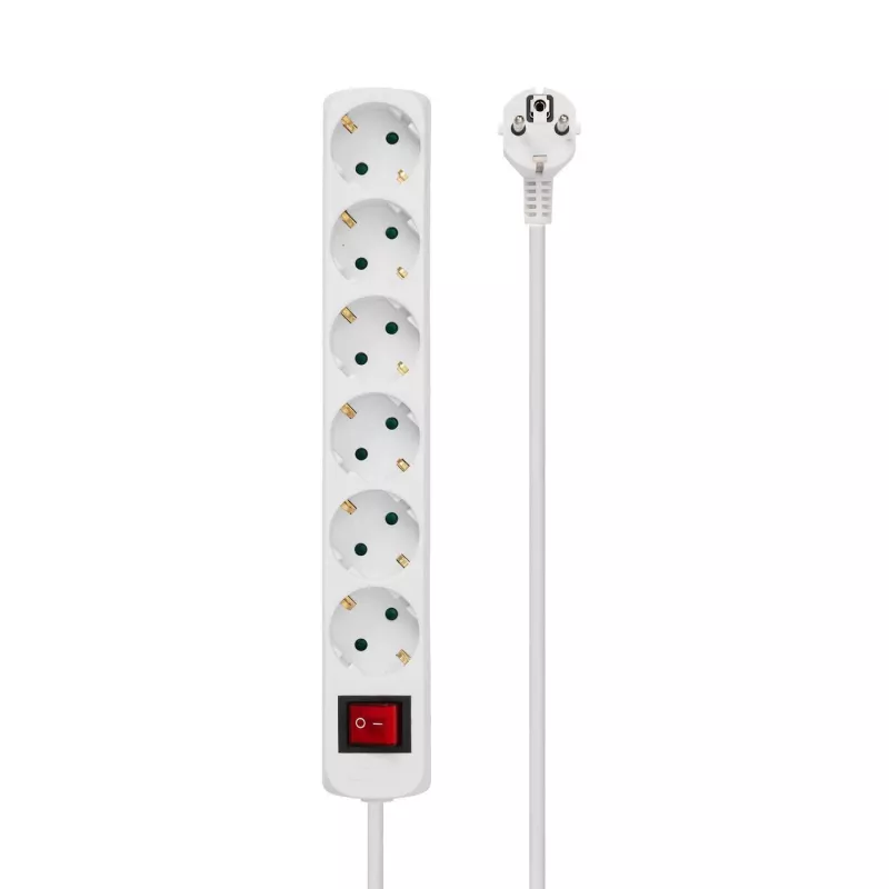 Microconnect GRU0063W toitepikendus 3 m 6 vahelduvvoolu pesa Siseruumides Valge
