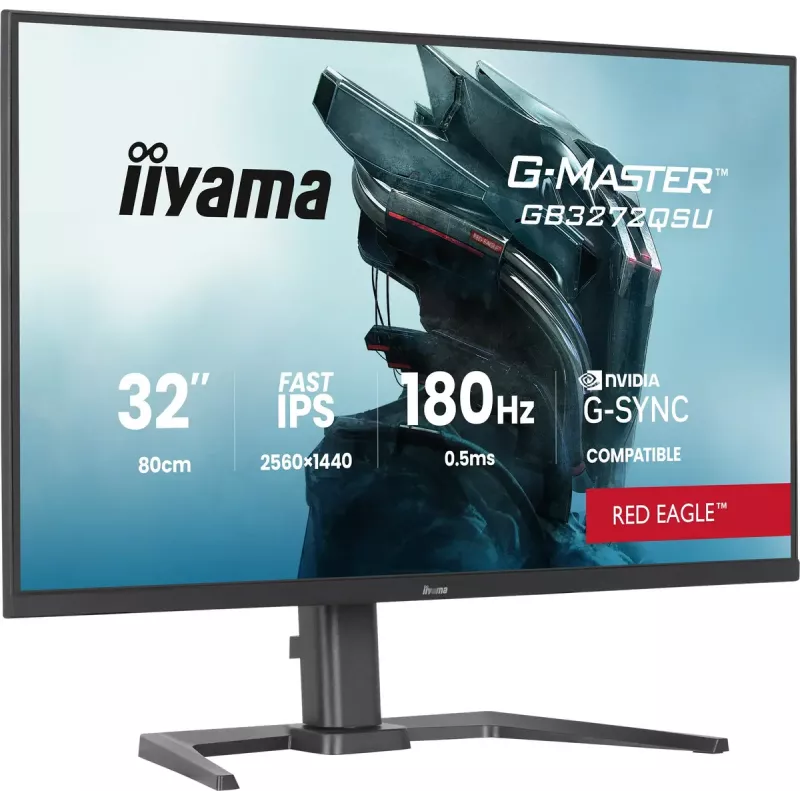 iiyama G-MASTER GB3272QSU-B1 arvutimonitor 80 cm (31.5 tolli) 2560 x 1440 pikslit Quad HD LED Must
