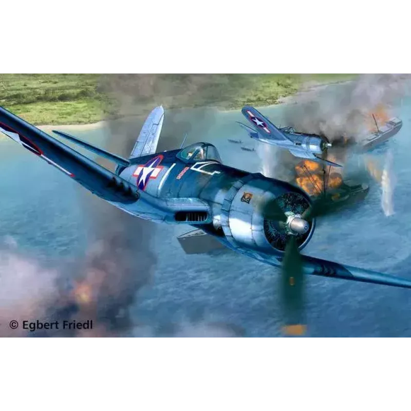 Kinnistiivaga lennuki mudel Revell Vought F4U-1A CORSAIR