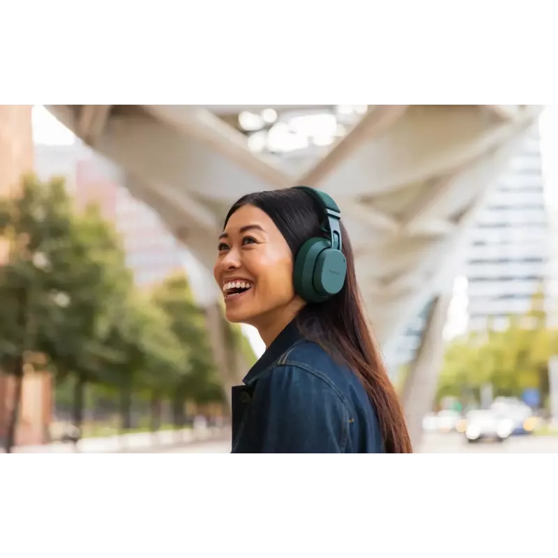 Juhtmevabad peapaelaga kõrvaklapid Fairphone Fairbuds XL — Bluetooth, USB-C, kõned ja muusika, 20–20000 Hz, 10 m leviulatus, roheline
