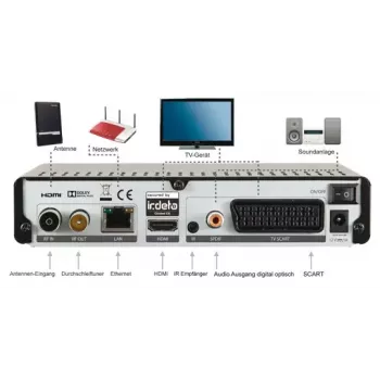 Digivastuvõtja DigitalBox IMPERIAL T2 IR Must