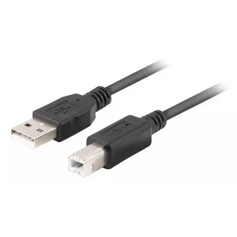 USB 2.0 kaabel LANBERG CA-USBA-15CU-0030-BK, USB A USB B-le, 3 m, must