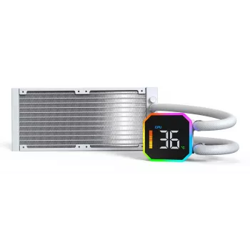 Montech HyperFlow Digital 240 Protsessori vedelikjahutussüsteem 12 cm Valge 1 tk