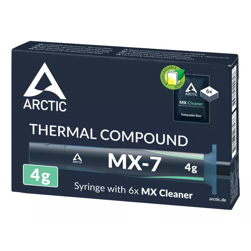 Termopasta Arctic MX-7 jahutusradiaatori segu, suure jõudlusega termoliidese materjal