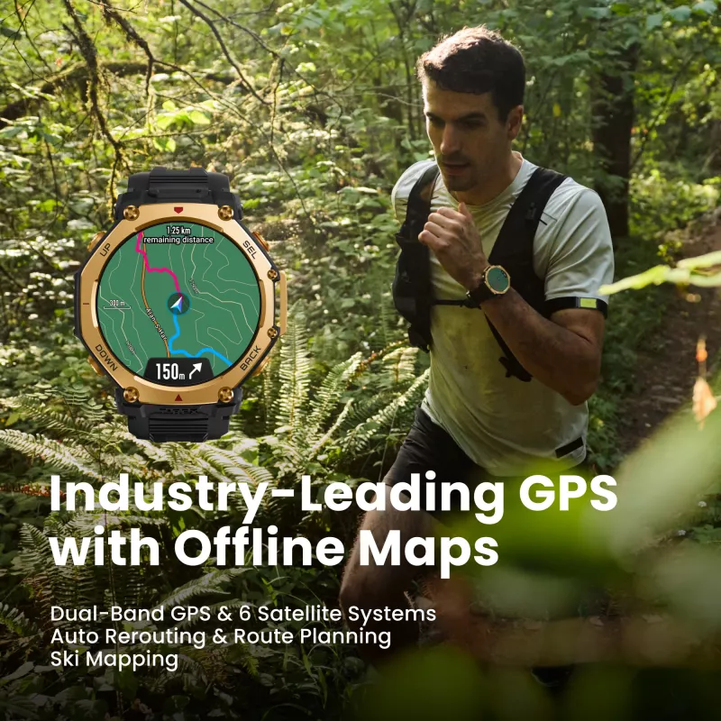 Nutikell Amazfit T-Rex 3 Pro AMOLED 1,5 tolli GPS Wi-Fi 700 mAh
