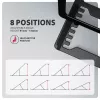 Axagon STND-LAB alumiiniumist statiiv sülearvutitele suuruses 10 inch–17,3 inch. Kaheksa reguleeritavat kõrgust ja nurka. Must versioon.
