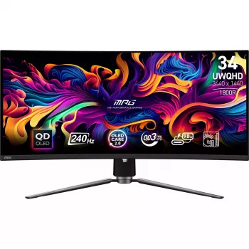 MSI MPG 341CQPX QD-OLED arvutimonitor 86,4 cm (34 tolli) 3440 x 1440 pikslit UltraWide Quad HD Must