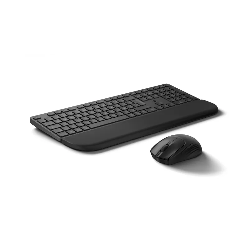 HP Multi-device USB/Bluetooth PR585C klaviatuuri ja hiire komplekt randmetoega, must, hiir kaasas