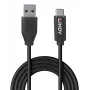 Lindy 36970 USB-kaabel USB 3.2 Gen 2 (3.1 Gen 2) 0,5 m USB A USB C Must