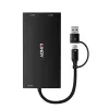Lindy 43430 videokaabli adapter 0,11 m USB USB-C 2 x HDMI Must