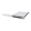 Võrgukommutaator MikroTik CRS804-4DDQ-HRM — 10G Ethernet RJ-45 2 porti, konsool RJ-45, hall