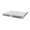 Võrgukommutaator MikroTik CRS804-4DDQ-HRM — 10G Ethernet RJ-45 2 porti, konsool RJ-45, hall