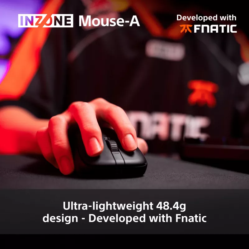 Juhtmeta mänguhiir Sony INZONE paremakäeline RF Optiline 30000 DPI, 70G kiirendus, keritav rullik