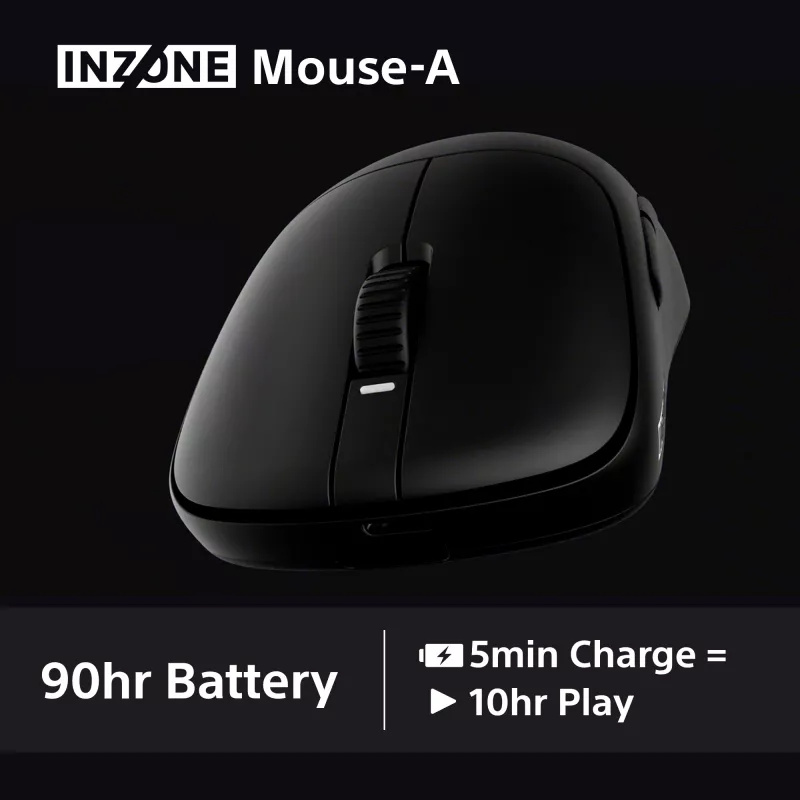 Juhtmeta mänguhiir Sony INZONE paremakäeline RF Optiline 30000 DPI, 70G kiirendus, keritav rullik