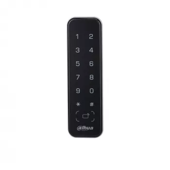 Ligipääsukontrolli lugeja DAHUA ASR2201A-D, must — 12 V DC, 1,7 W tüüpiline, 135×40×15 mm