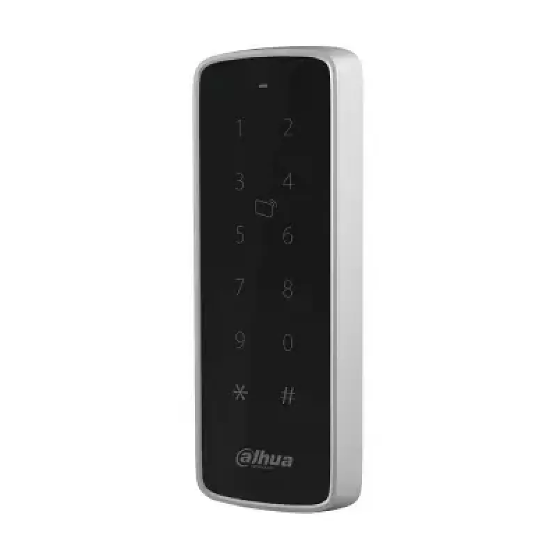 Ligipääsukontrolli lugeja DAHUA DHI-ASR2201D-B — 13,56 MHz, 9–15 V DC, 200 mA, 47,5×16×135 mm