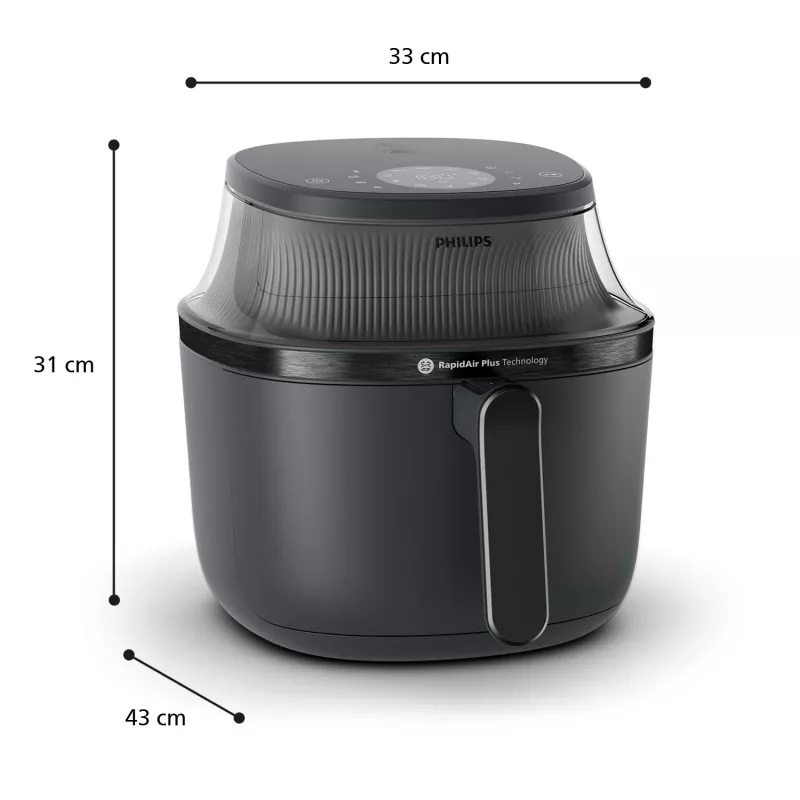 Kuumõhufritüür Philips 3000 seeria NA330/00 — 6,2 L, 1700 W, puutetundlik LED, must