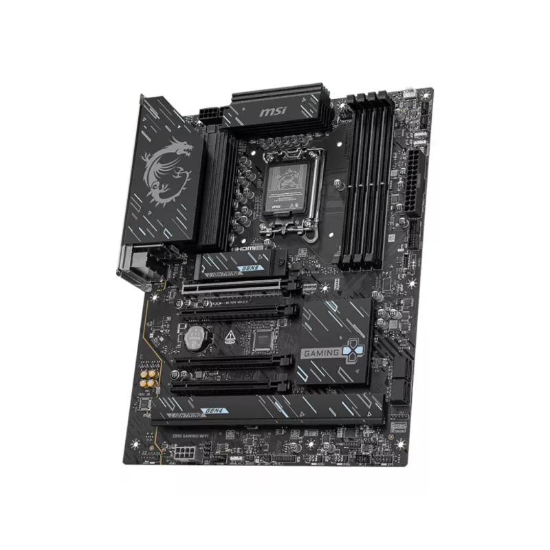 Emaplaat MSI Z890 Gaming WiFi — Intel Z890 ATX, LGA1851 (S1851), DDR5, 4x DIMM, Wi‑Fi 7, 2.5GbE, 3x M.2
