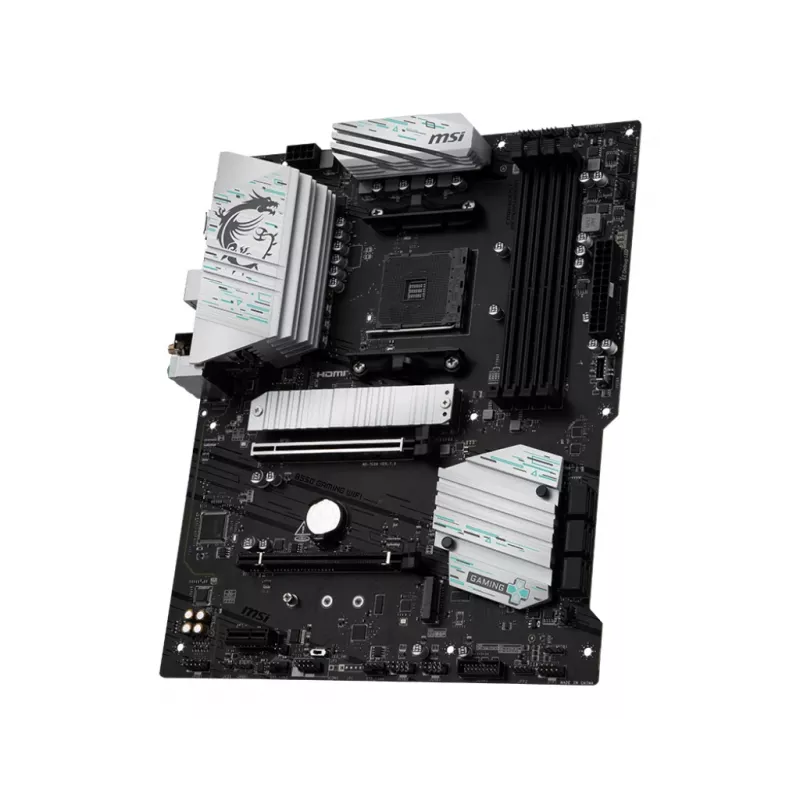 Emaplaat MSI B550 GAMING WIFI ATX — AMD B550, Socket AM4, DDR4, 4 DIMM, 128 GB, Wi‑Fi 5, Gigabit LAN