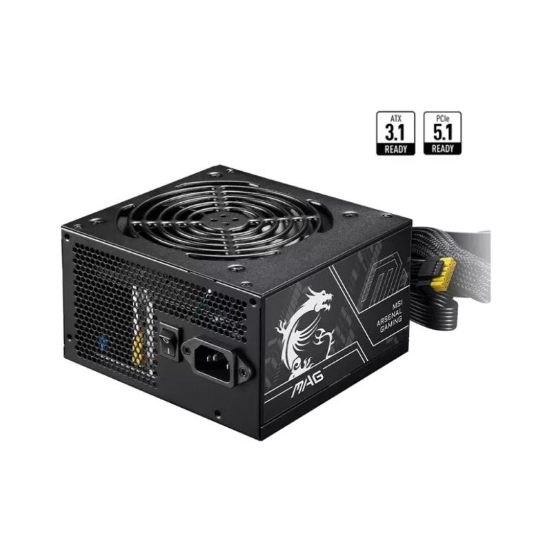 Toiteplokk MSI MAG A650BN PCIE5 II 650W 20+4 pin ATX 80 PLUS Bronze Must