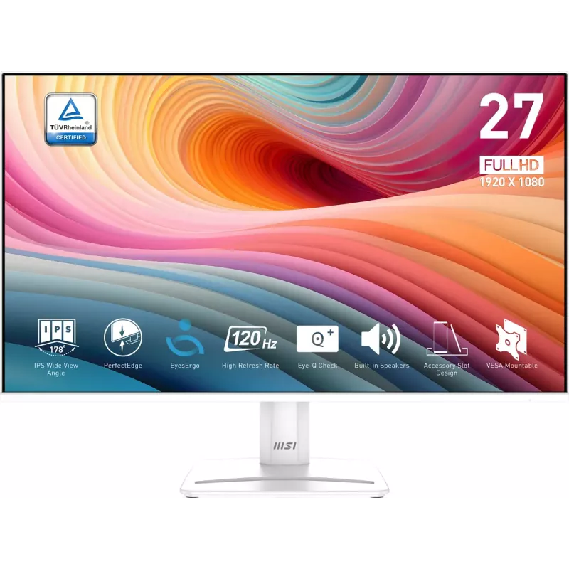 MSI Pro MP275W E2 arvutimonitor 68,6 cm (27 tolli) 1920 x 1080 pikslit Full HD LED valge