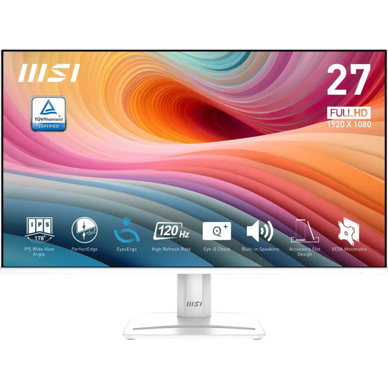MSI Pro MP275W E2 arvutimonitor 68,6 cm (27 tolli) 1920 x 1080 pikslit Full HD LED valge