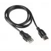 LANBERG USB-A–USB-A kaabel 2.0, isane–emane, 1,8 m, must