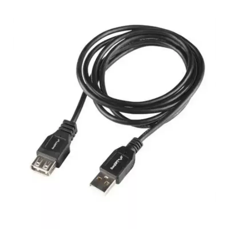 LANBERG USB-A–USB-A kaabel 2.0, isane–emane, 1,8 m, must