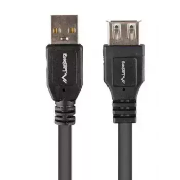 LANBERG USB-A–USB-A kaabel 2.0, isane–emane, 1,8 m, must