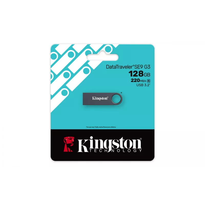 Kingston Technology DataTraveler 128GB SE9 G3 - Dark Nickel, 64 GB, USB Type-A, 3.2 Gen 1 (3.1 Gen 1), 220 MB/s, Capless, Must