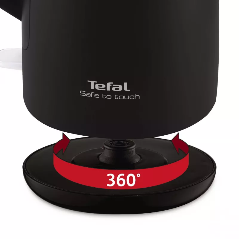 Tefal KO3718 elektriline veekeetja 1,5 L 2400 W must, roostevaba teras
