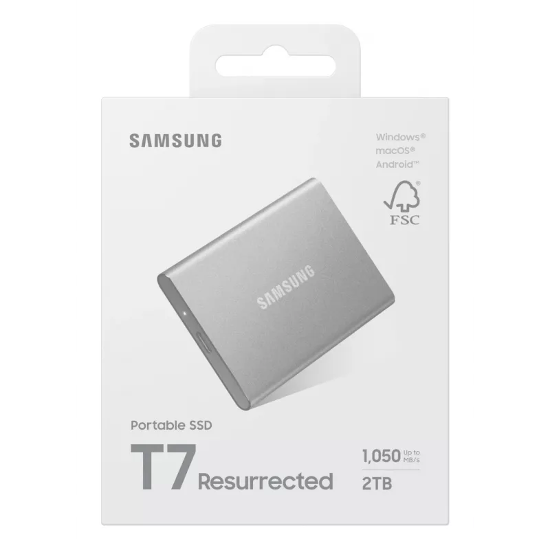 Samsung MU-PD2T0G/WW väline pooljuhtketas 2 TB USB USB-C 3.2 Gen 2 (3.1 Gen 2) Hõbedane