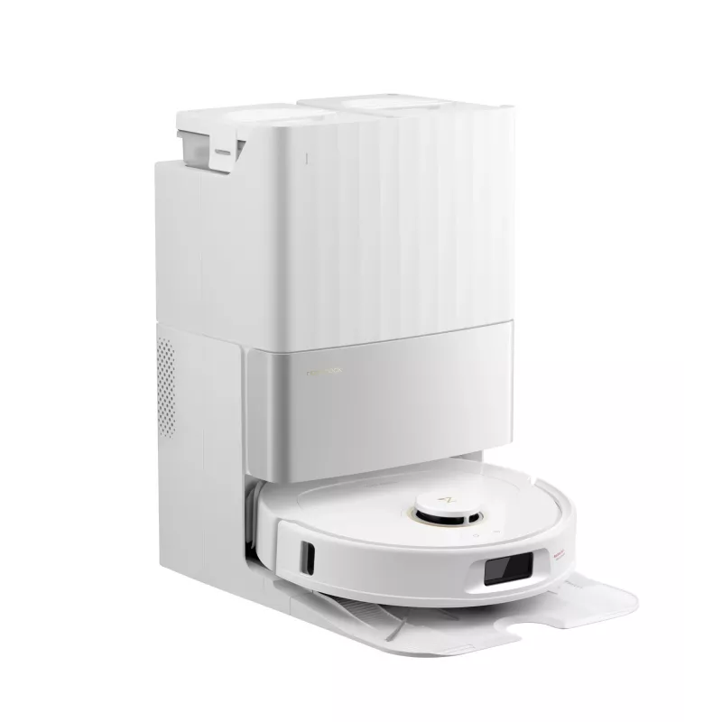 Robot vacuum cleaner Roborock Qrevo C Pro — valge, 0,325 L tolmukott, 180 min tööaeg, Li-Ion 5200 mAh, ümara kujuga