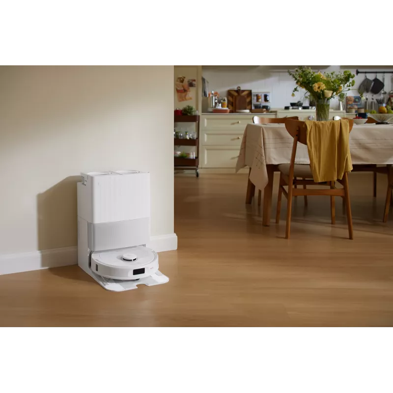 Robot vacuum cleaner Roborock Qrevo C Pro — valge, 0,325 L tolmukott, 180 min tööaeg, Li-Ion 5200 mAh, ümara kujuga
