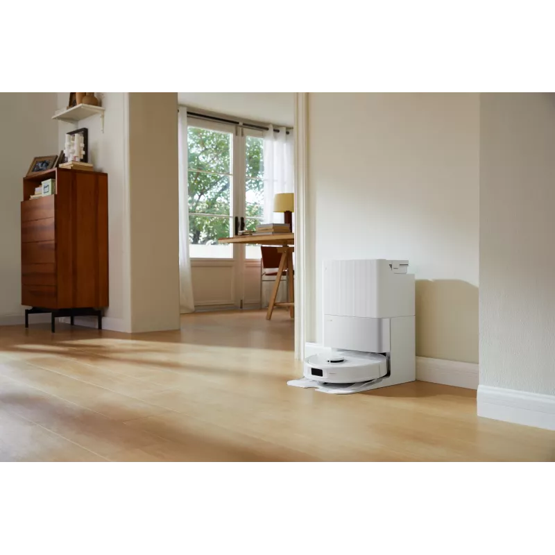Robot vacuum cleaner Roborock Qrevo C Pro — valge, 0,325 L tolmukott, 180 min tööaeg, Li-Ion 5200 mAh, ümara kujuga