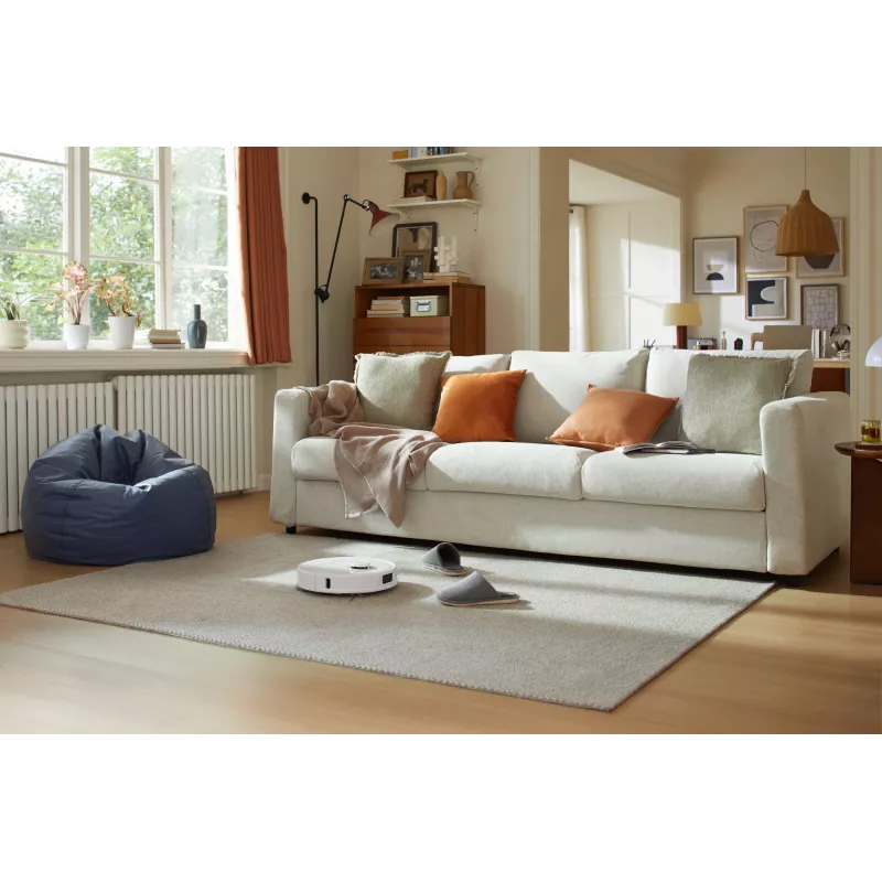 Robot vacuum cleaner Roborock Qrevo C Pro — valge, 0,325 L tolmukott, 180 min tööaeg, Li-Ion 5200 mAh, ümara kujuga