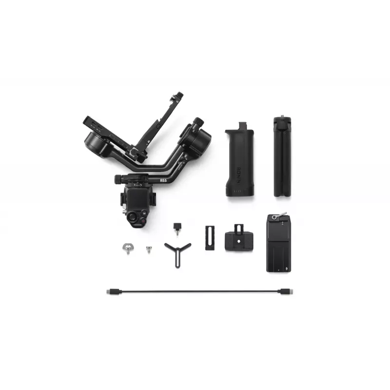 Käsikaamera stabilisaator DJI RS 5 — alumiinium, must, 30 h tööaeg, 1,46 kg