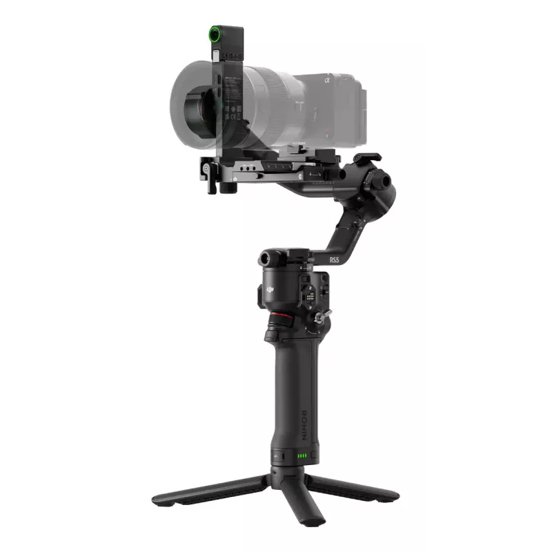 Käsikaamera stabilisaator DJI RS 5 — alumiinium, must, 30 h tööaeg, 1,46 kg