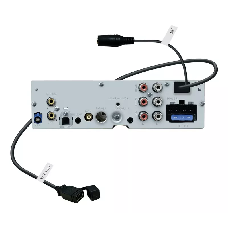 2-DIN JVC KW-M795DBW auto multimeediumivastuvõtja, 9-tolline mahtuvuslik puutetundlik ekraan, 200 W, WiFi kaheribaline, Bluetooth, DAB+/FM/AM