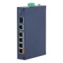 Hallatav tööstuslik lüliti DAHUA CHS4106-4ET-60 — 6 pordiga, 4x PoE 10/100, L2, 4,8 Gbit/s, 8000 MAC